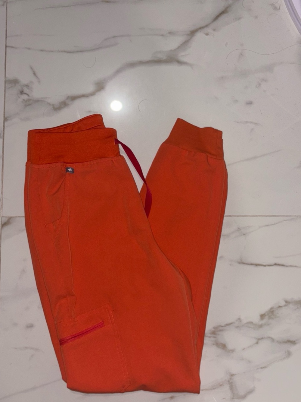 Figs women’s Orange Jogger with Cargo Pocket